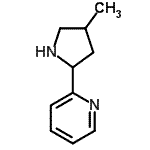 CAS 登录号：603089-88-9， 2-(4-甲基-2-吡咯烷基)吡啶