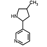 CAS 登录号：603090-13-7， 3-(4-甲基-2-吡咯烷基)吡啶