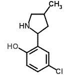 CAS 登录号：603090-23-9， 4-氯-2-(4-甲基-2-吡咯烷基)苯酚