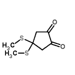 CAS 登录号：603128-90-1， 4,4-二(甲硫基)-1,2-环戊烷二酮