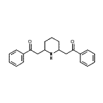 CAS 登录号：6035-31-0， 2,2'-(2,6-哌啶二基)二(1-苯乙酮)