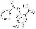 CAS 登录号：60426-41-7， [1R-(外,外)]-3-(苯甲酰氧基)-8-氮杂双环[3.2.1]辛烷-2-羧酸盐酸盐