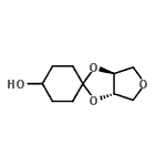 CAS 登录号：604789-22-2， (3a'S,6a'S)-四氢螺[环己烷-1,2'-呋喃并[3,4-d][1,3]二氧杂环戊烯]-4-醇