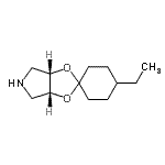 CAS 登录号：604789-35-7， (3a'R,6a'S)-4-乙基四氢-3a'H-螺[环己烷-1,2'-[1,3]二氧杂环戊并[4,5-c]吡咯]