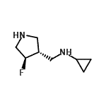 CAS 登录号：604798-71-2， N-{[(3R,4R)-4-氟-3-吡咯烷基]甲基}环丙胺