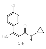 CAS 登录号：60548-44-9， (Z)-4-氯-N-环丙基-alpha,beta-二甲基肉桂酰胺