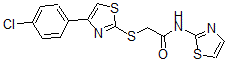 CAS 登录号：606089-14-9， 2-[[4-(4-氯苯基)-噻唑-2-基]硫代]-N-噻唑-2-基-乙酰胺