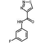 CAS 登录号：606101-98-8， N-(3-氟苯基)-1,2,3-噻二唑-4-甲酰胺