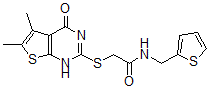 CAS#: 606108-66-1， 2-[(1,4-Dihydro-5,6-Dimethyl-4-Oxothieno[2,3-d]Pyrimidin-2-Yl)Thio]-N-(2-Thienylmethyl)-Acetamide