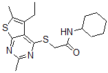 CAS 登录号：606113-42-2， N-环己基-2-[(5-乙基-2,6-二甲基噻吩并[2,3-d]嘧啶-4-基)硫代]-乙酰胺