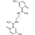 CAS 登录号：60630-08-2， 6,6'-[1,2-乙烷二基二(亚氨基-1-乙基-1-亚基)]二(4-甲基-2,4-环己二烯-1-酮)