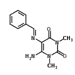 CAS 登录号：60671-62-7， 6-氨基-5-[(E)-苄亚基氨基]-1,3-二甲基-2,4(1H,3H)-嘧啶二酮