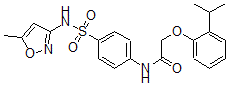 CAS 登录号：606923-53-9， 2-[2-(异丙基)苯氧基]-N-[4-[[(5-甲基-3-异恶唑基)氨基]磺酰基]苯基]-乙酰胺