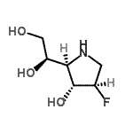 CAS 登录号：606933-30-6， (1R)-1-[(2R,3R,4R)-4-氟-3-羟基-2-吡咯烷基]-1,2-乙二醇