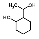 结构式 CAS# 60713-86-2, 2-(1-羟基乙基)环己醇