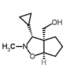 CAS 登录号：607405-13-0， [(3R,3aR,6aR)-3-环丙基-2-甲基六氢-3aH-环戊二烯并[d][1,2]恶唑-3a-基]甲醇