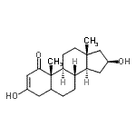 CAS 登录号：60828-06-0， (16beta)-3,16-二羟基雄甾-2-烯-1-酮