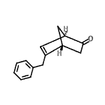 CAS 登录号：608489-11-8， (1R,4R)-5-苄基双环[2.2.1]庚-5-烯-2-酮
