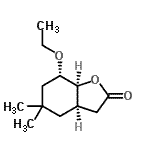 CAS 登录号：608529-29-9， (3aR,7S,7aS)-7-乙氧基-5,5-二甲基六氢-1-苯并呋喃-2(3H)-酮