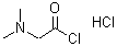 结构式 CAS# 60853-81-8, N,N-二甲基甘氨酰氯盐酸盐