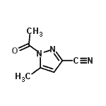 CAS 登录号：60858-37-9， 1-乙酰基-5-甲基-1H-吡唑-3-甲腈