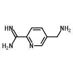 CAS 登录号：609345-79-1， 5-(氨基甲基)-2-吡啶甲脒