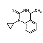 CAS 登录号：609822-75-5， 1-环丙基-1-(2-乙基苯基)硫脲