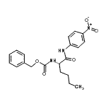 CAS 登录号：61043-22-9， N<sup>2</sup>-[(苄氧基)羰基]-N-(4-硝基苯基)-L-正亮氨酰胺