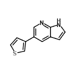 CAS 登录号：611205-10-8， 5-(3-噻吩基)-1H-吡咯并[2,3-b]吡啶