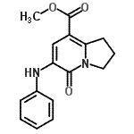 CAS#: 612065-18-6， Methyl 6-anilino-5-oxo-1,2,3,5-tetrahydro-8-indolizinecarboxylate