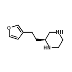 CAS 登录号：612504-90-2， (2S)-2-[2-(3-呋喃基)乙基]哌嗪