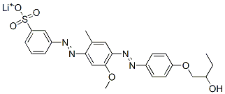 CAS#: 61290-31-1， Lithium 3-[[4-[[4-(2-Hydroxybutoxy)Phenyl]Azo]-5-Methoxy-2-Methylphenyl]Azo]Benzenesulphonate