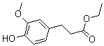 结构式 CAS# 61292-90-8, 4-羟基-3-甲氧基-苯丙酸乙酯