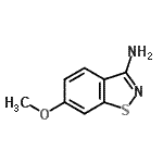 CAS 登录号：613262-25-2， 6-甲氧基-1,2-苯并噻唑-3-胺