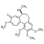 CAS 登录号：61349-11-9， (7S)-1,2,3,10-四甲氧基-7-(甲基氨基)-6,7-二氢苯并[a]庚搭烯-9(5H)-酮