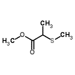 结构式 CAS# 61366-76-5, 甲基2-(甲硫基)丙酸酯