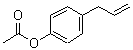 结构式 CAS# 61499-22-7, 4-烯丙基苯基乙酸酯