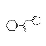 CAS 登录号：615539-37-2， 2-(1-环戊烯-1-基)-1-(1-哌啶基)乙酮
