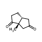 CAS 登录号：615556-84-8， (3aR,6aS)-6a-甲基六氢-1,5-并环戊二烯二酮