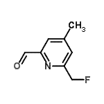 CAS 登录号：615580-34-2， 6-(氟甲基)-4-甲基-2-吡啶甲醛