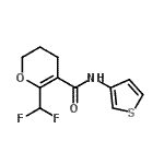 CAS 登录号：616204-53-6， 6-(二氟甲基)-N-(3-噻吩基)-3,4-二氢-2H-吡喃-5-甲酰胺