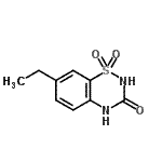 CAS 登录号：616224-75-0， 7-乙基-2H-1,2,4-苯并噻二嗪-3(4H)-酮1,1-二氧化物