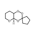 CAS 登录号：616229-55-1， (4a'R)-四氢-4a'H-螺[环戊烷-1,3'-吡喃并[2,3-e][1,2,4]三喔星]