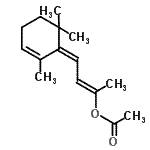 CAS 登录号：61693-39-8， (2E,4Z)-4-(2,6,6-三甲基-2-环己烯-1-亚基)-2-丁烯-2-基乙酸酯