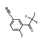 CAS 登录号：617706-17-9， 4-氟-3-(三氟乙酰基)苯甲腈