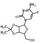 CAS 登录号：61787-04-0， 4-氨基-5-氟-1-(2,3-O-异亚丙基呋喃戊糖基)-2(1H)-嘧啶酮