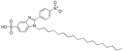 CAS#: 61813-45-4， 2-(4-Nitrophenyl)-1-Octadecyl-1H-Benzimidazole-5-Sulphonic Acid
