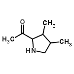 CAS 登录号：61891-75-6， 1-(3,4-二甲基-2-吡咯烷基)乙酮