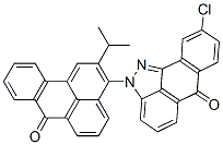 CAS 登录号：61900-99-0， 9-氯-2-[2-异丙基-7-氧代-7H-苯并[去]-3-蒽基]蒽并[1,9-cd]吡唑-6(2H)-酮