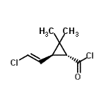 CAS#: 61914-51-0， (1R,3R)-3-[(E)-2-Chlorovinyl]-2,2-Dimethylcyclopropanecarbonyl Chloride